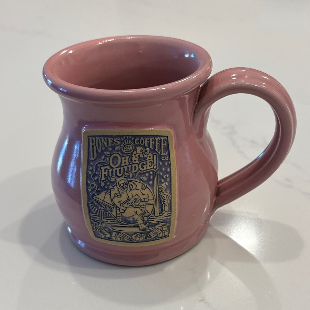 Bones Coffee Pink Ceramic Mug